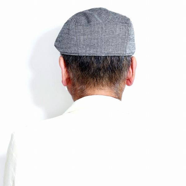 春 夏 CHRISTYS' LONDON ヘリンボーン ハンチング クリスティーズ リネン コットン 帽子 Ivy cap 海外ブランド メンズ トラディショナル 黒 ブラック [ ivy cap ] 父の日 ギフト 誕生日 プレゼント 贈り物 ラッピング無料 敬老の日_12