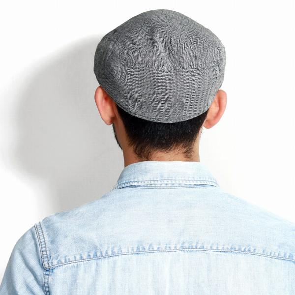 春 夏 CHRISTYS' LONDON ヘリンボーン ハンチング クリスティーズ リネン コットン 帽子 Ivy cap 海外ブランド メンズ トラディショナル 黒 ブラック [ ivy cap ] 父の日 ギフト 誕生日 プレゼント 贈り物 ラッピング無料 敬老の日_9