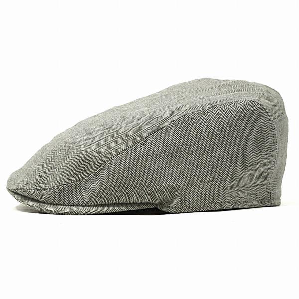 クリスティーズ ハンチング メンズ ヘリンボーン リネン コットン 帽子 春 夏 CHRISTYS' LONDON Ivy cap 海外ブランド メンズ トラディショナル M L XL / 緑 グリーン [ ivy cap ] 父の日 ギフト 誕生日 プレゼント 贈り物 ラッピング無料 敬老の日_1