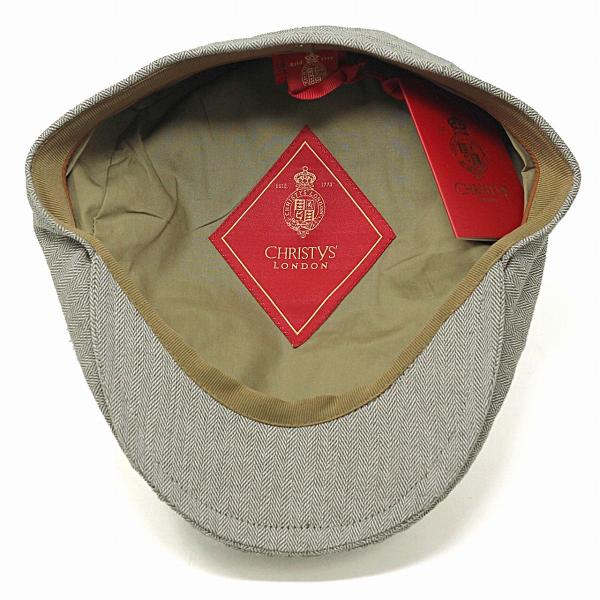 クリスティーズ ハンチング メンズ ヘリンボーン リネン コットン 帽子 春 夏 CHRISTYS' LONDON Ivy cap 海外ブランド メンズ トラディショナル M L XL / 緑 グリーン [ ivy cap ] 父の日 ギフト 誕生日 プレゼント 贈り物 ラッピング無料 敬老の日_5