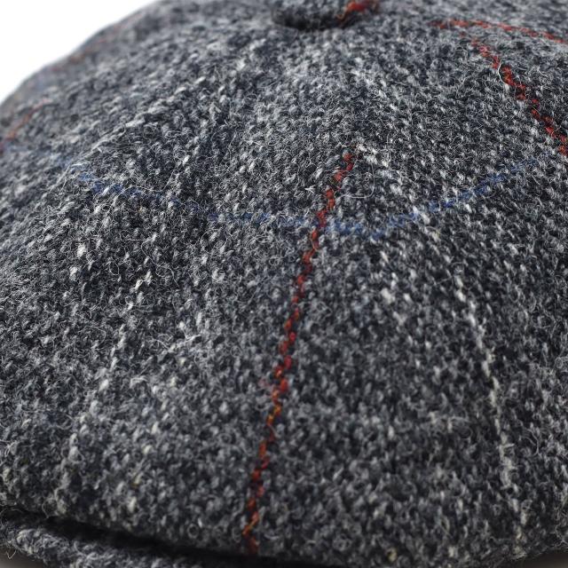クリスティーズ ハリスツイード ハンチング CHRISTYS' LONDON HARRIS TWEED キャスケット チェック柄 ブランド 英国 8方ハンチング 帽子ブランド 生地ブランド グレー [ ivy cap ] CHRISTYS 贈り物 ラッピング無料 男性 誕生日 プレゼント クリスマス ギフト 送料無料_4