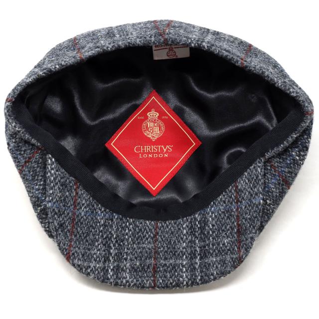 クリスティーズ ハリスツイード ハンチング CHRISTYS' LONDON HARRIS TWEED キャスケット チェック柄 ブランド 英国 8方ハンチング 帽子ブランド 生地ブランド グレー [ ivy cap ] CHRISTYS 贈り物 ラッピング無料 男性 誕生日 プレゼント クリスマス ギフト 送料無料_5