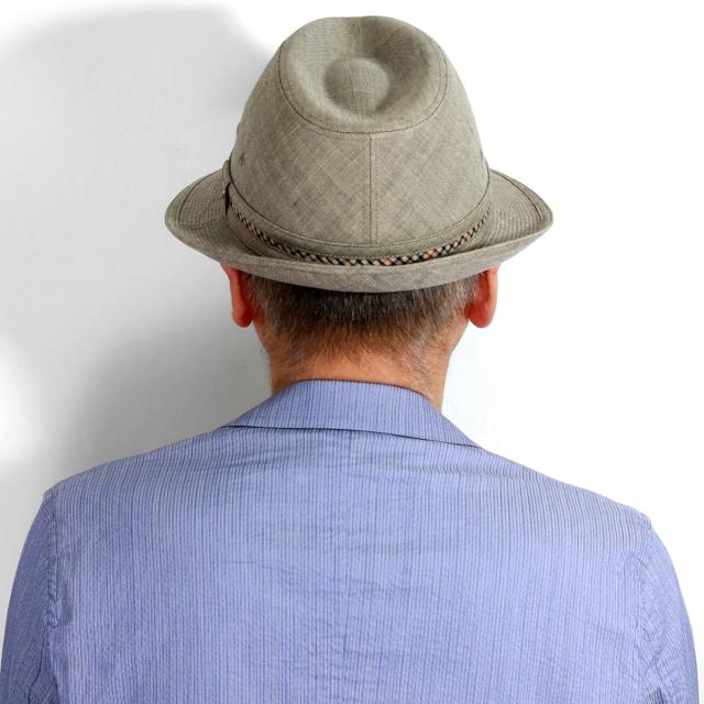 DAKS ニューレスコー ハット 帽子 大きいサイズ メンズ ブランド 中折れハット 小さいサイズ ダックス リネンワッシャー ハット 紳士 春夏帽子 中折れ帽子 全2色 [ fedora ] 40代 50代 60代 父の日 ギフト 男性 誕生日 お父さん プレゼント 帽子通販 DAKS ニューレスコー ハット 帽子 大きいサイズ メンズ ブランド 中