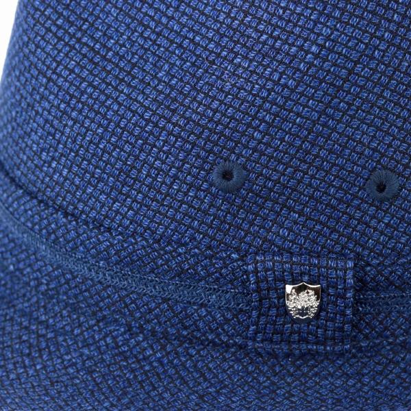 DAKS 中折れハット メンズ サイズ豊富 55cm〜60cm ダックス 帽子 春夏 小さめ 大きめ メランジメッシュ　ニューレスコー ハット メンズ ギフト おすすめ 中折れ帽子 日本製 カジュアル 中折れ帽 紳士 ネイビー 紺 [ fedora ] ギフト プレゼント 父の日_4