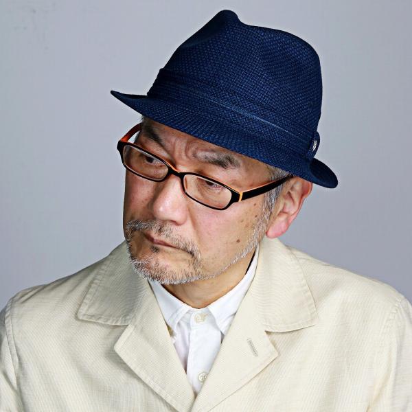 DAKS 中折れハット メンズ サイズ豊富 55cm〜60cm ダックス 帽子 春夏 小さめ 大きめ メランジメッシュ　ニューレスコー ハット メンズ ギフト おすすめ 中折れ帽子 日本製 カジュアル 中折れ帽 紳士 ネイビー 紺 [ fedora ] ギフト プレゼント 父の日_7