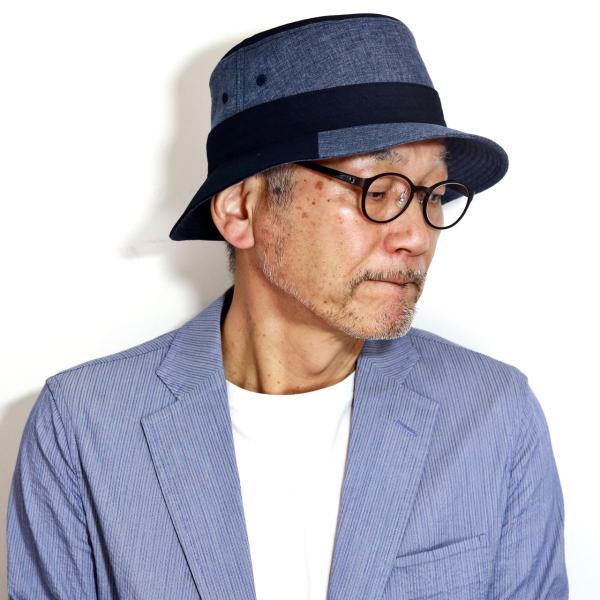 DAKS サハリハット メンズ 春夏 帽子 チェック ダックス ブランド バケットハット 日本製 LEOMASTER DERAVE ハウスチェック ネイビー チャコール M L LL [ cap ] 40代 50代 60代 ファッション 父の日 ギフト 男性 誕生日 プレゼント 敬老の日_12