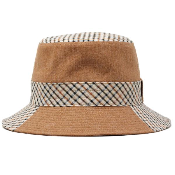 DAKS サハリハット メンズ 春夏 帽子 チェック ダックス ブランド バケットハット 日本製 LEOMASTER DERAVE ハウスチェック ネイビー チャコール M L LL [ cap ] 40代 50代 60代 ファッション 父の日 ギフト 男性 誕生日 プレゼント 敬老の日_2