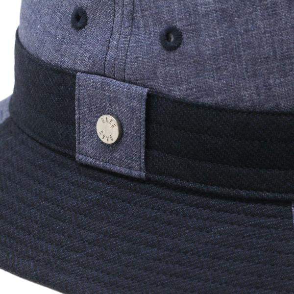 DAKS サハリハット メンズ 春夏 帽子 チェック ダックス ブランド バケットハット 日本製 LEOMASTER DERAVE ハウスチェック ネイビー チャコール M L LL [ cap ] 40代 50代 60代 ファッション 父の日 ギフト 男性 誕生日 プレゼント 敬老の日_7