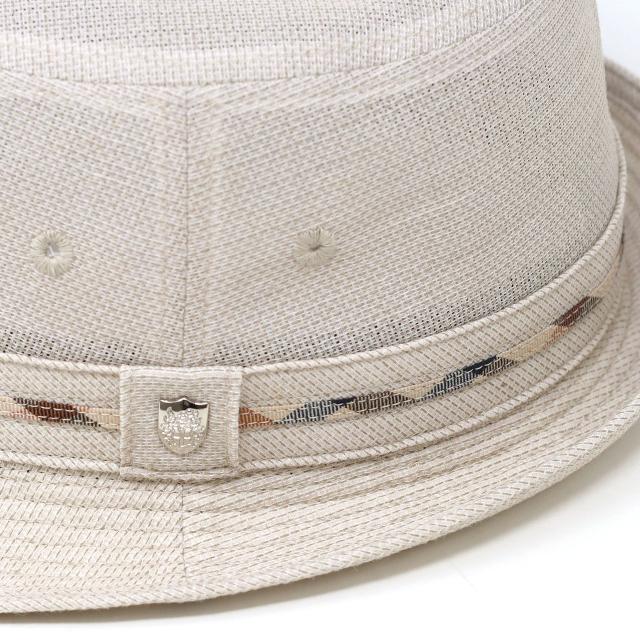 DAKS 先染めドビーメッシュ メッシュハット ブランド 夏 帽子 アルペンハット ハット メンズ 春 ハット ダックス 紳士帽子 ギフト プレゼント 父の日 ベージュ [ alpine hat ] 送料無料 父の日 ギフト 誕生日 プレゼント 敬老の日_4