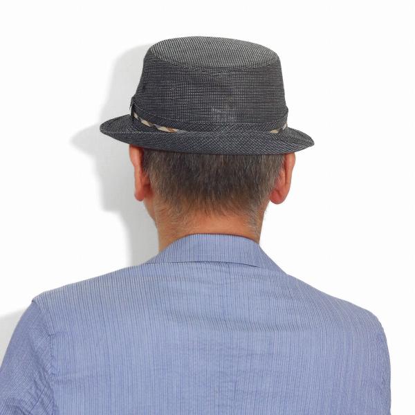 DAKS ハット メンズ 春夏 帽子 メンズハット ダックス アルペンハット ドビー メッシュ 夏 涼しい 紳士帽子 紳士ハット 黒 ブラック [ alpine hat ] 送料無料 父の日 ギフト 誕生日 プレゼント 敬老の日_10