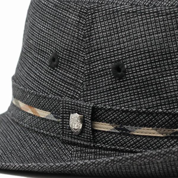 DAKS ハット メンズ 春夏 帽子 メンズハット ダックス アルペンハット ドビー メッシュ 夏 涼しい 紳士帽子 紳士ハット 黒 ブラック [ alpine hat ] 送料無料 父の日 ギフト 誕生日 プレゼント 敬老の日_4