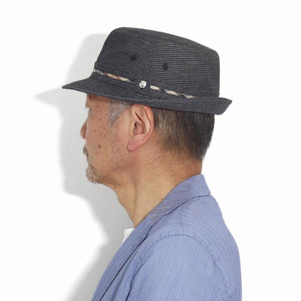 DAKS ハット メンズ 春夏 帽子 メンズハット ダックス アルペンハット ドビー メッシュ 夏 涼しい 紳士帽子 紳士ハット 黒 ブラック [ alpine hat ] 送料無料 父の日 ギフト 誕生日 プレゼント 敬老の日_9