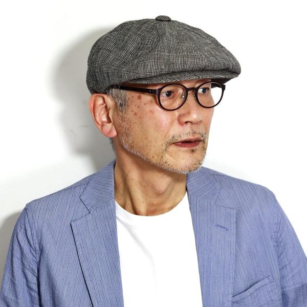 DAKS キャスケット メンズ 送料無料 帽子 チェック柄 ハンチング 春夏 メンズ キャスハンチング グレンチェック 春夏 ダックス 8枚はぎ ブラック 黒 オレンジ [ ivy cap ] 40代 50代 60代 父の日 ギフト 男性 誕生日 お父さん プレゼント 帽子通販 敬老の日_11