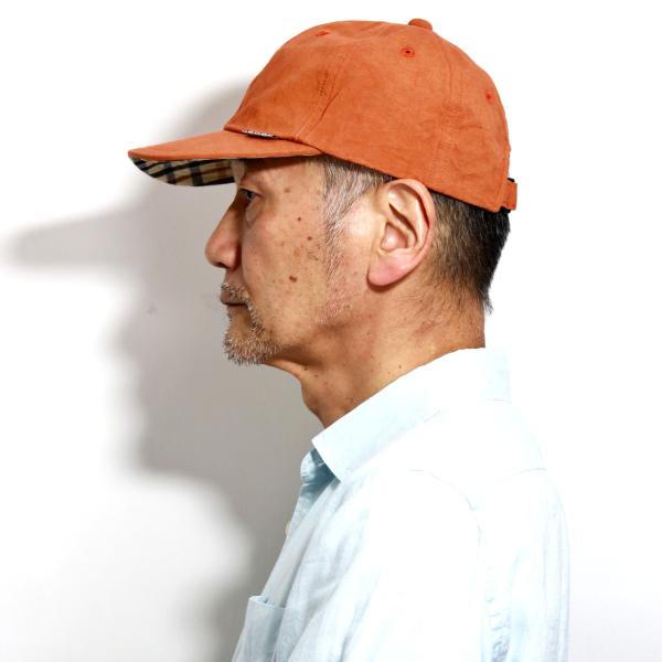 DAKS キャップ メンズ ブランド 大きいサイズ 帽子 春夏 綿 ダックス ベースボールキャップ 綿100％ 天日干しワッシャー生地 M L XL サイズ調整可 アイボリー/ブラック/サックス/イエロー/キャメル/オレンジ 40代 50代 60代 父の日 プレゼント ギフト包装無料 敬老の日_14