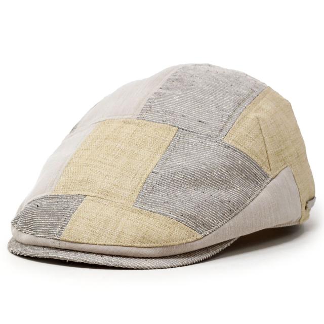 DAKS メンズ 帽子 ハンチング パッチワーク 切替 デザイン お洒落