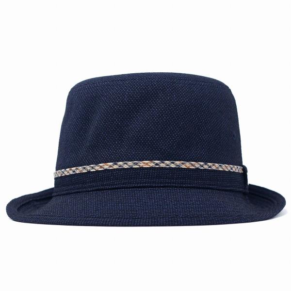 DAKS ハット ダックス 秋 冬 バーズアイ アルペンハット ブランド メンズ 紳士 帽子 紺 ネイビー［ fedora ］男性 誕生日 帽子 父の日 ギフト プレゼント 敬老の日_2