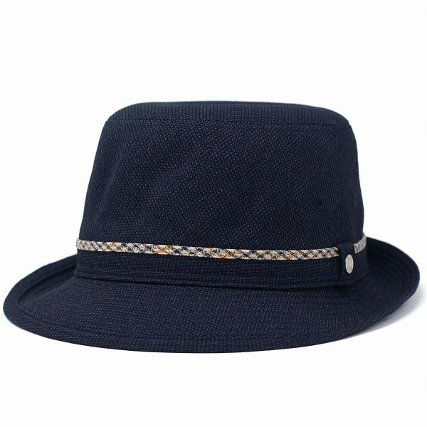 DAKS ハット ダックス 秋 冬 バーズアイ アルペンハット ブランド メンズ 紳士 帽子 紺 ネイビー［ fedora ］男性 誕生日 帽子 父の日 ギフト プレゼント 敬老の日_6