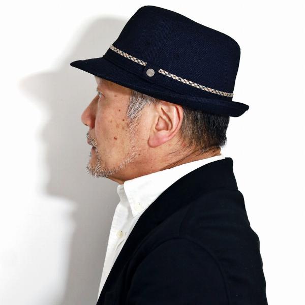 DAKS ハット ダックス 秋 冬 バーズアイ アルペンハット ブランド メンズ 紳士 帽子 紺 ネイビー［ fedora ］男性 誕生日 帽子 父の日 ギフト プレゼント 敬老の日_8