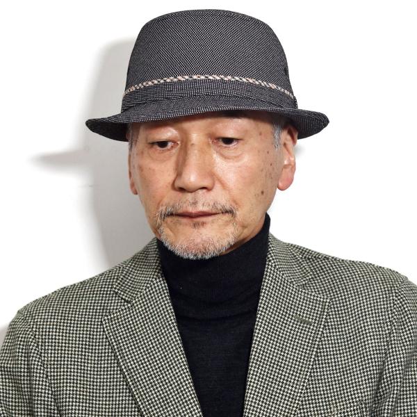 DAKS 秋 冬 ハット ダックス バーズアイ アルペンハット ブランド メンズ 紳士 大きいサイズ 帽子 バーズアイ 日本製 S M L LL / グレー［ fedora ］男性 誕生日 帽子 父の日 ギフト プレゼント ラッピング無料_7