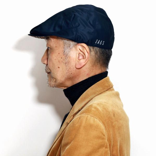 DAKS ダックス ハンチング メンズ 秋 冬 リップストップタフタ 紳士帽子 アウトドア ハンチング帽 メンズ 撥水加工 ベージュ ブラック ネイビー アイビーキャップ 40代 50代 60代 ファッション ブランド クリスマス ギフト 男性 誕生日 プレゼント 帽子通販 父の日_17