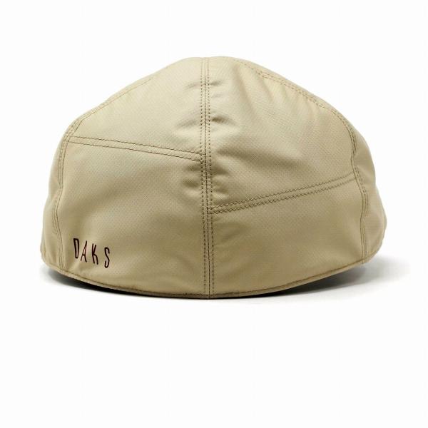 DAKS ダックス ハンチング メンズ 秋 冬 リップストップタフタ 紳士帽子 アウトドア ハンチング帽 メンズ 撥水加工 ベージュ ブラック ネイビー アイビーキャップ 40代 50代 60代 ファッション ブランド クリスマス ギフト 男性 誕生日 プレゼント 帽子通販 父の日_3