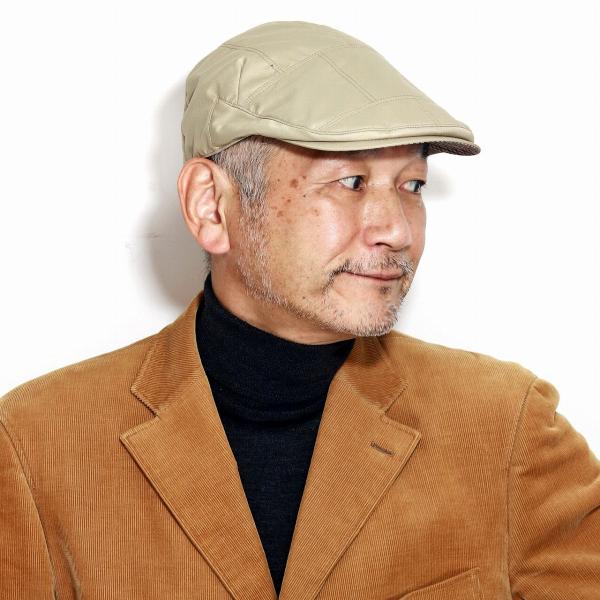 DAKS ダックス ハンチング メンズ 秋 冬 リップストップタフタ 紳士帽子 アウトドア ハンチング帽 メンズ 撥水加工 ベージュ ブラック ネイビー アイビーキャップ 40代 50代 60代 ファッション ブランド クリスマス ギフト 男性 誕生日 プレゼント 帽子通販 父の日_9