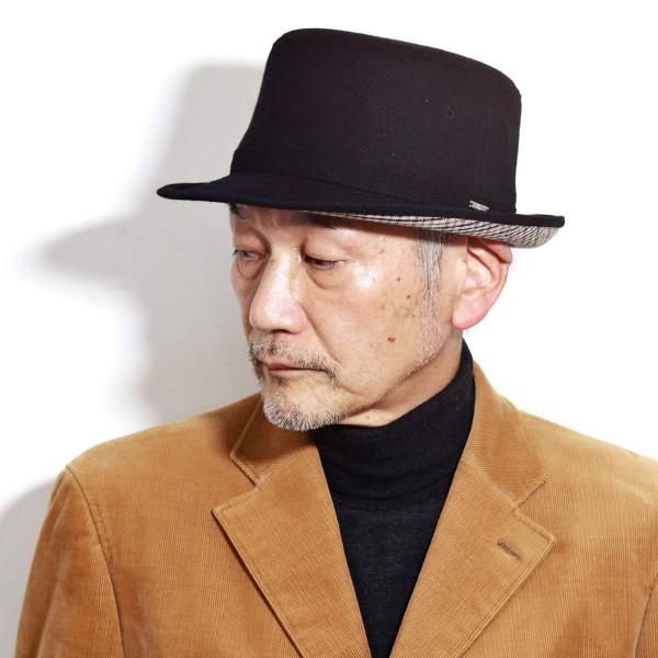 DAKS ダックス ハット メンズ 秋冬 帽子 ウール 防寒 アルペン帽 ブランド 日本製 帽子 アルペンハット ダックス 無地 チェック 暖かい ベージュ 黒 [ cadet cap ] 送料無料 クリスマス プレゼント ギフト 男性 誕生日 ギフト包装無料 帽子通販 父の日_16
