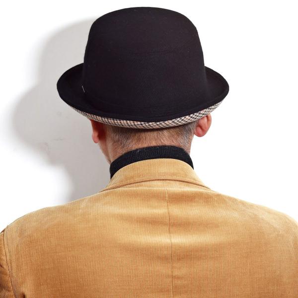 DAKS ダックス ハット メンズ 秋冬 帽子 ウール 防寒 アルペン帽 ブランド 日本製 帽子 アルペンハット ダックス 無地 チェック 暖かい ベージュ 黒 [ cadet cap ] 送料無料 クリスマス プレゼント ギフト 男性 誕生日 ギフト包装無料 帽子通販 父の日_18