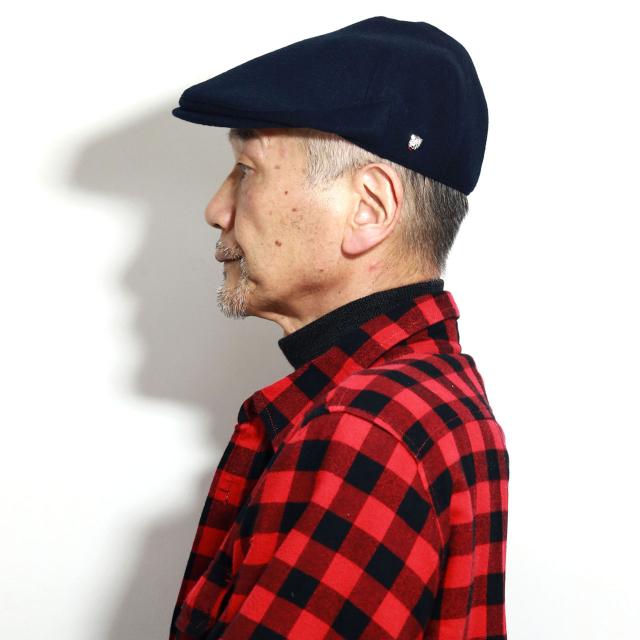 DAKS カシミヤ 帽子 メンズ カシミア ハンチング ダックス ブランド カシミヤ混 保温 ハンチング 男性 暖かい 冬 防寒着 帽子 ハンチングキャップ ネイビー/チャコールグレー/キャメル [ ivy cap ] 誕生日 プレゼント クリスマス ギフト ラッピング無料_14
