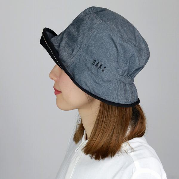 DAKS ダックス ハット レディース ブランドロゴ入り 帽子 秋冬 UVカット クロッシェハット 日本製 アウトドア 日よけ 帽子 紫外線対策 カジュアル コーデ お出かけ クロシェ ミセスハット / 黒 ブラック［ hat ］ 母の日 プレゼント 女性 帽子通販 ELEHELM_9