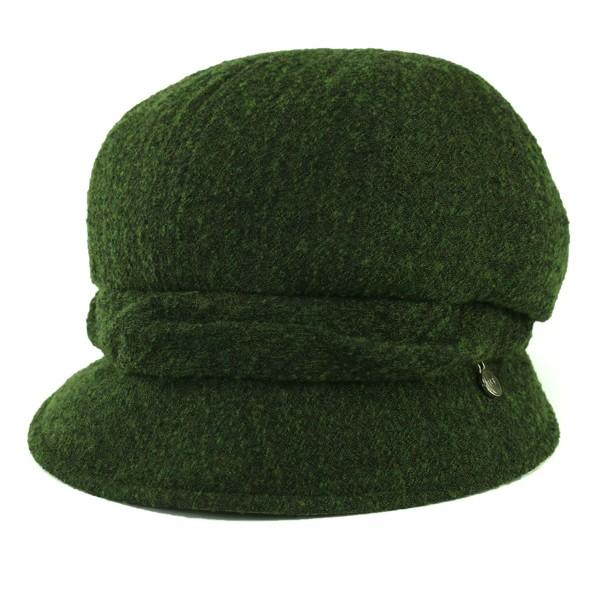 DAKS ダックス 帽子 クロッシェハット レディース キャスケット 帽子 ウールガーゼ 秋冬 婦人帽子 日本製 日よけ 帽子 上品 お出かけ 日常使い お洒落 ミセスハット 日本製 / 緑 グリーン［ croche ］ 母の日 プレゼント 女性 帽子通販 ELEHELM