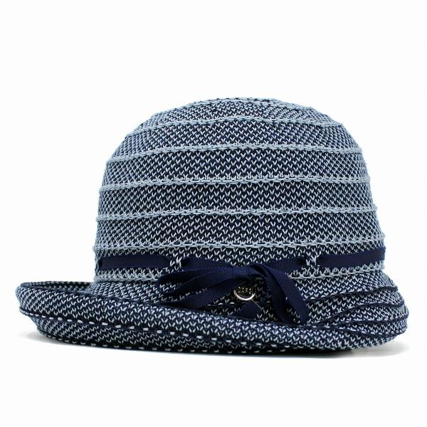 DAKS ハット 日焼け防止 オブザー ハット 送料無料 レディース 折りたたみ 帽子 UVカット 日本製 綿ロード ギマ ダックス ミセス 春 夏 婦人帽 軽量 通気性が良い サイズ調整 紺 ネイビー［ hat ］母の日 ギフト 女性 誕生日 プレゼント 帽子 送料無料 母の日_1