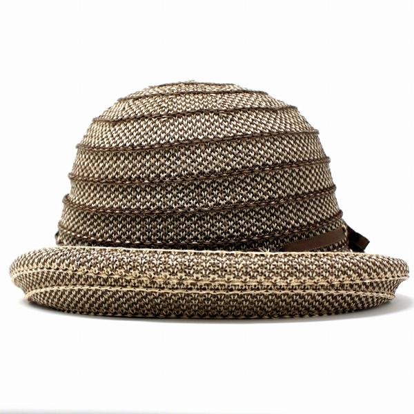 DAKS ダックス レディース ハット UVカット 折りたたみ可 日本製 オブザーハット 綿ロードギマ オブザー ハット 帽子 ミセス 春夏 茶 ブラウン［ hat ］母の日 ギフト 女性 誕生日 プレゼント 帽子 送料無料 母の日_2