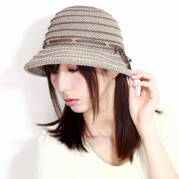 DAKS ダックス レディース ハット UVカット 折りたたみ可 日本製 オブザーハット 綿ロードギマ オブザー ハット 帽子 ミセス 春夏 茶 ブラウン［ hat ］母の日 ギフト 女性 誕生日 プレゼント 帽子 送料無料 母の日_8