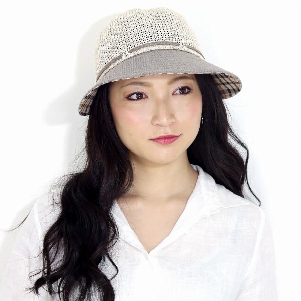 DAKS 日よけ ハット レディース ジョッキーハット 春夏 帽子 綿ロード