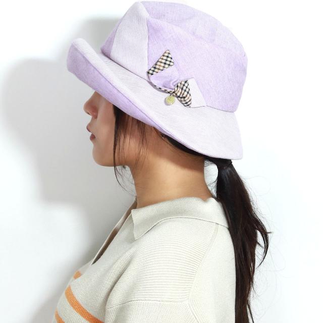DAKS オブザー ハット レディース 先染オーガニックコットン 春夏 ハット ダックス 婦人用 帽子 レディース ブランド 母の日 プレゼント 手洗い可 日よけ 全3色［ hat ］30代 40代 50代 60代 母の日ギフト プレゼント ラッピング無料 送料無料 メール便無料_10