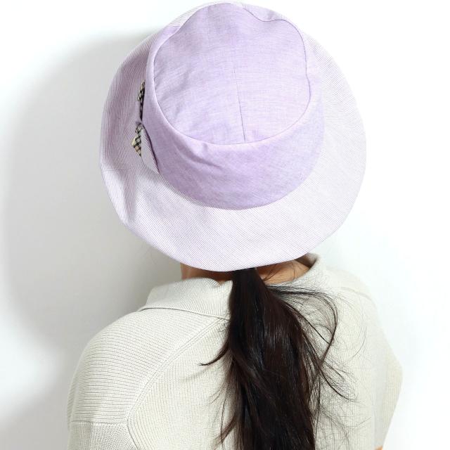 DAKS オブザー ハット レディース 先染オーガニックコットン 春夏 ハット ダックス 婦人用 帽子 レディース ブランド 母の日 プレゼント 手洗い可 日よけ 全3色［ hat ］30代 40代 50代 60代 母の日ギフト プレゼント ラッピング無料 送料無料 メール便無料_12