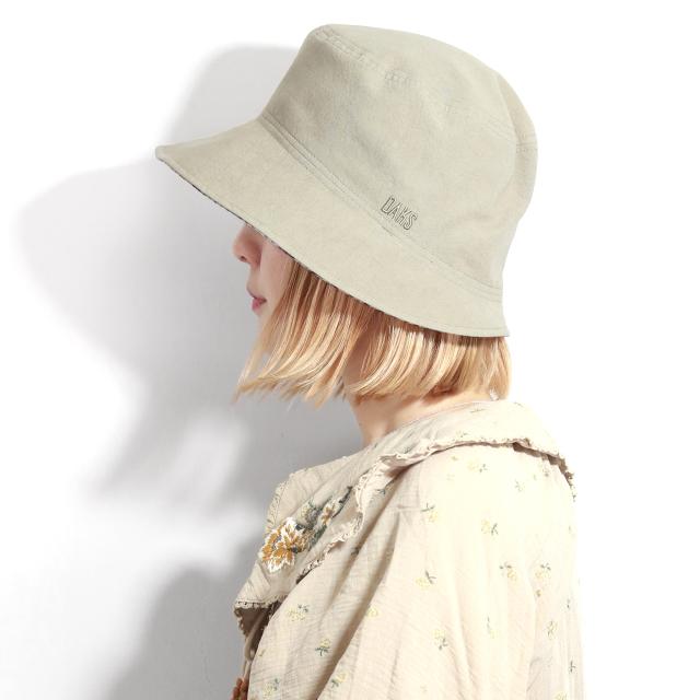 DAKS レディースハット リバーシブル チェック柄 春夏 帽子 ハット 女性用 日焼け対策 ハウスチェック Mサイズ 57cm UV対策 ベージュ 黒 茶 全3色［ hat ］30代 40代 50代 60代 母の日ギフト プレゼント ラッピング無料 送料無料_15