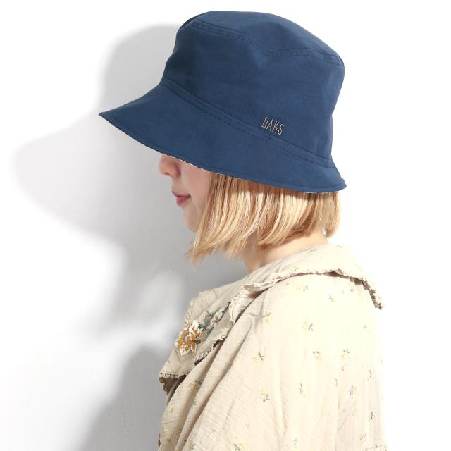 DAKS レディースハット リバーシブル チェック柄 春夏 帽子 ハット 女性用 日焼け対策 ハウスチェック Mサイズ 57cm UV対策 ベージュ 黒 茶 全3色［ hat ］30代 40代 50代 60代 母の日ギフト プレゼント ラッピング無料 送料無料_18