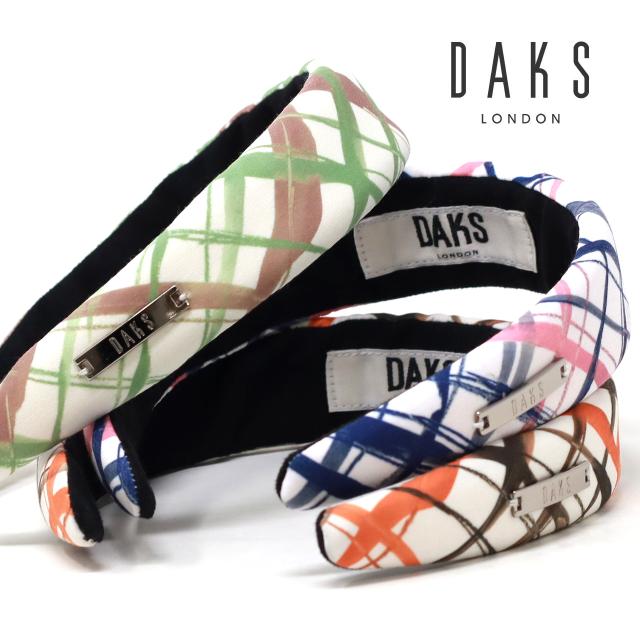 DAKS カチューシャ レディース コラボ YOKO NAGAMIYA チェック柄 春夏 母の日 ギフト プレゼント ヘアーアクセサリー フリーサイズ 女性 日本製 ダックス 全3色［ sun visor ］30代 40代 50代 60代 母の日ギフト プレゼント ラッピング無料 送料無料 メール便無料の通販は