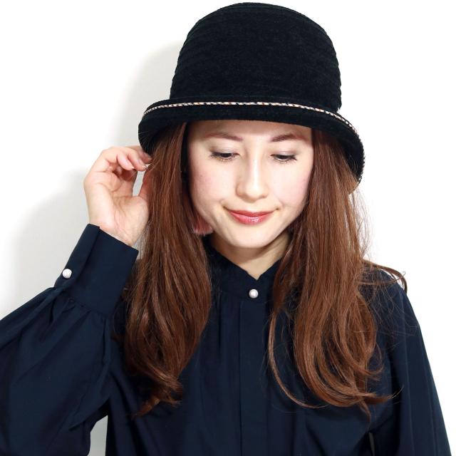 DAKS レディース ダックス セーラー ハイバック ハット 秋冬帽子 ミセス モールブレード 日本製 Ｍサイズ 手洗い可 ワイン ブラック パープル [ hat ] 30代 40代 50代 60代 クリスマス ギフト 女性 誕生日 プレゼント ラッピング無料_13