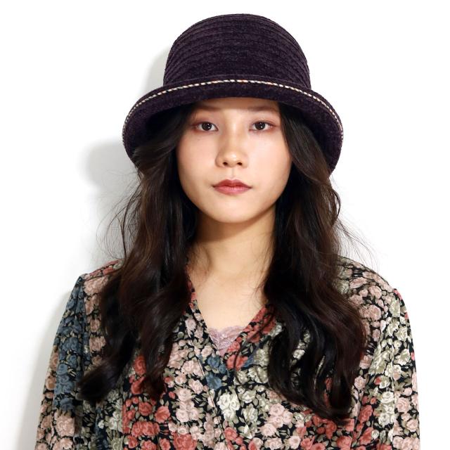 DAKS レディース ダックス セーラー ハイバック ハット 秋冬帽子 ミセス モールブレード 日本製 Ｍサイズ 手洗い可 ワイン ブラック パープル [ hat ] 30代 40代 50代 60代 クリスマス ギフト 女性 誕生日 プレゼント ラッピング無料_16