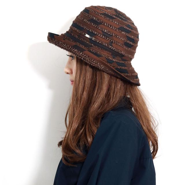 DAKS レディース ダックス セーラーハット 秋冬帽子 ミセス チェックタフタ クリスタルブレード 日本製 Ｍサイズ サイズ調整可 ブラウン パープル グレー [ sailor hat ] 30代 40代 50代 60代 クリスマス ギフト 女性 誕生日 プレゼント ラッピング無料 送料無料_11