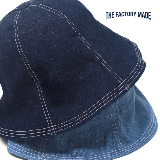 デニムハット チューリップハット メンズ DENIM ファクトリーメイド 帽子 ユニセックス 春夏 レディース 熱中症対策 ひも付き ネイビー/ブルー [ tulip hat ] プレゼント ギフト ラッピング無料 送料無料_11