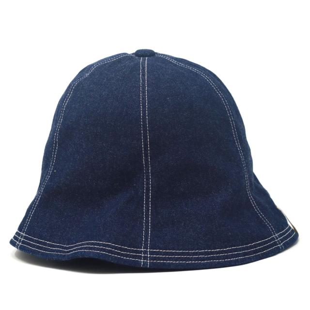 デニムハット チューリップハット メンズ DENIM ファクトリーメイド 帽子 ユニセックス 春夏 レディース 熱中症対策 ひも付き ネイビー/ブルー [ tulip hat ] プレゼント ギフト ラッピング無料 送料無料_2