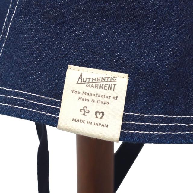 デニムハット チューリップハット メンズ DENIM ファクトリーメイド 帽子 ユニセックス 春夏 レディース 熱中症対策 ひも付き ネイビー/ブルー [ tulip hat ] プレゼント ギフト ラッピング無料 送料無料_4
