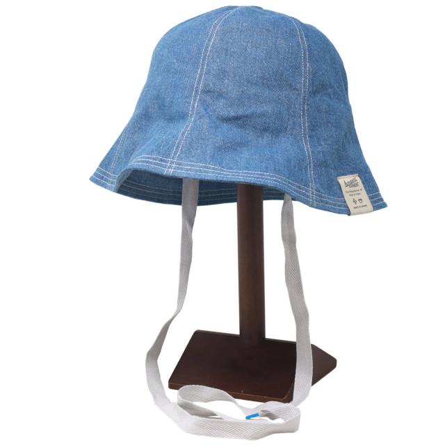 デニムハット チューリップハット メンズ DENIM ファクトリーメイド 帽子 ユニセックス 春夏 レディース 熱中症対策 ひも付き ネイビー/ブルー [ tulip hat ] プレゼント ギフト ラッピング無料 送料無料_7
