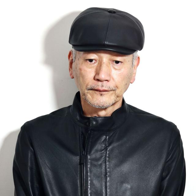 レザー ハンチング 帽子 メンズ シープスキン ハンチング帽 秋冬