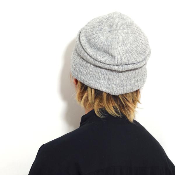 ニット帽 アルパカ100％ 折り返しニットワッチ メンズ ニット帽子 秋冬
