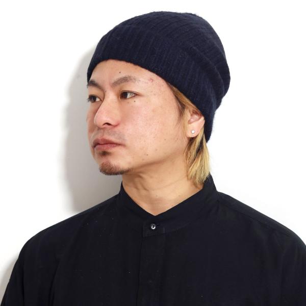 ニット帽 アルパカ100％ 折り返しニットワッチ メンズ ニット帽子 秋冬